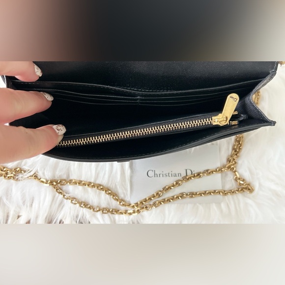 DIOR Saddle Long Wallet with Chain Bag leather crossbody. SOLD - Picture 4 of 16